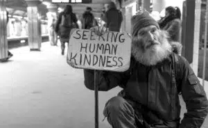 seeking human kindness